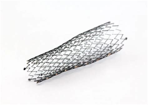 why are bare metal stents fabricated from steel or nitinol|nitinol for stent implantation.